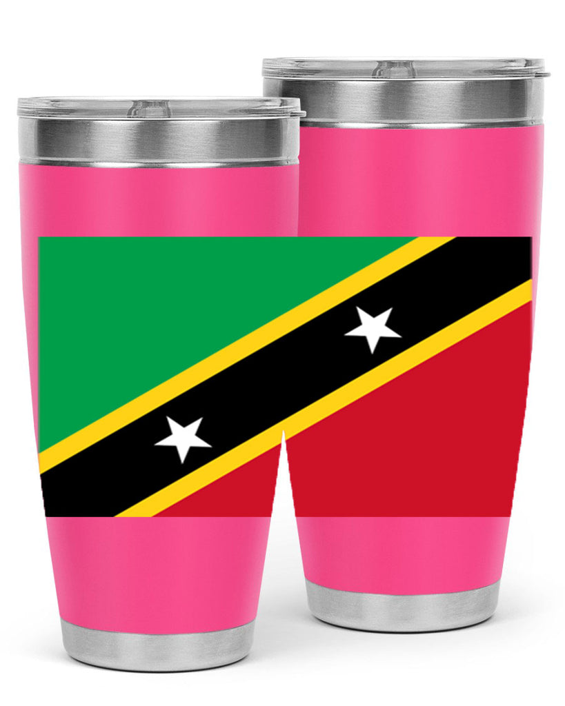 Saint Kitts and Nevis 52#- world flags- Tumbler