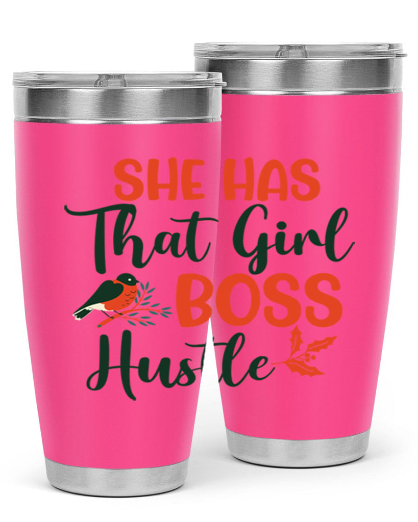 She Has That Girl Boss Hustle 363#- winter- Tumbler