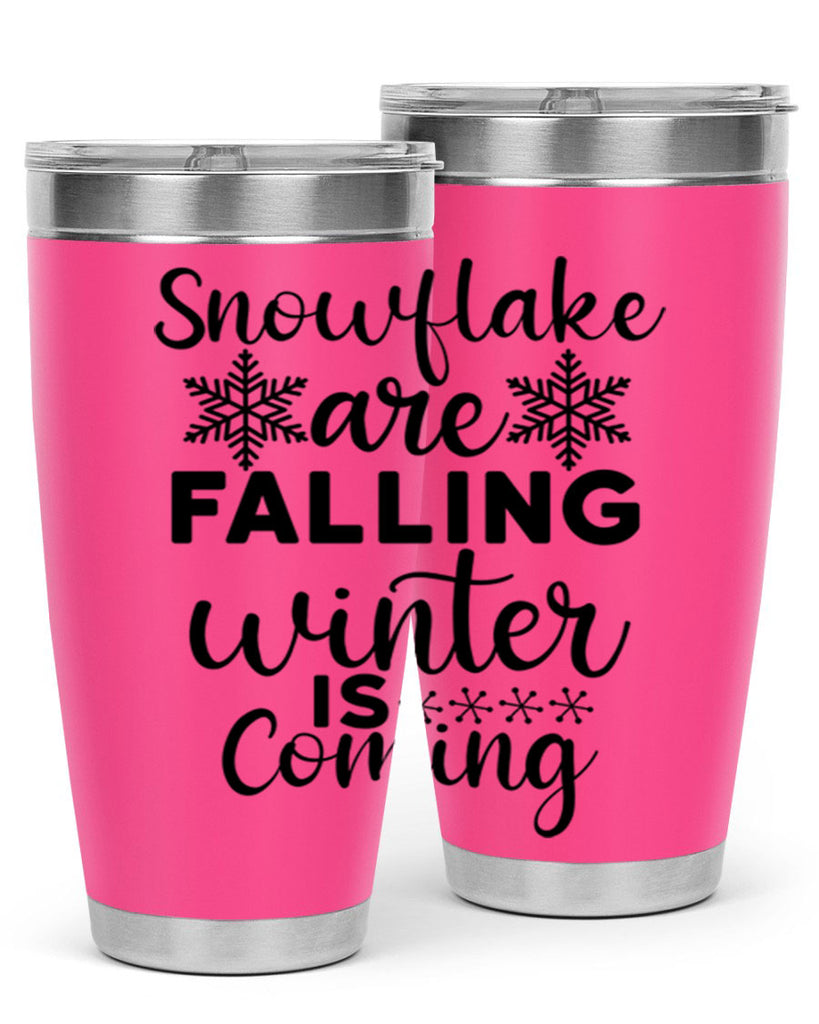 Snowflake Are Falling Winter Is 375#- winter- Tumbler