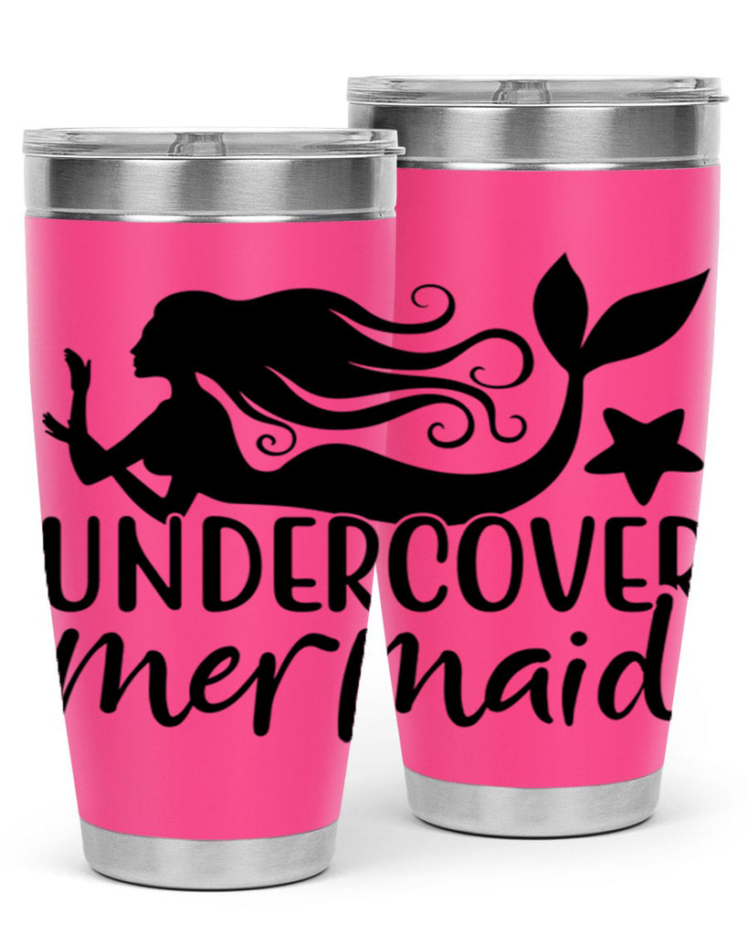 Undercover mermaid 657#- mermaid- Tumbler