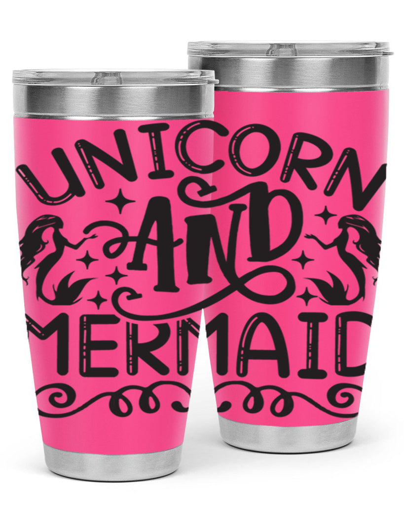 Unicorn and mermaid 660#- mermaid- Tumbler