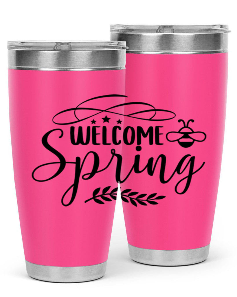 Welcome spring design  594#- spring- Tumbler