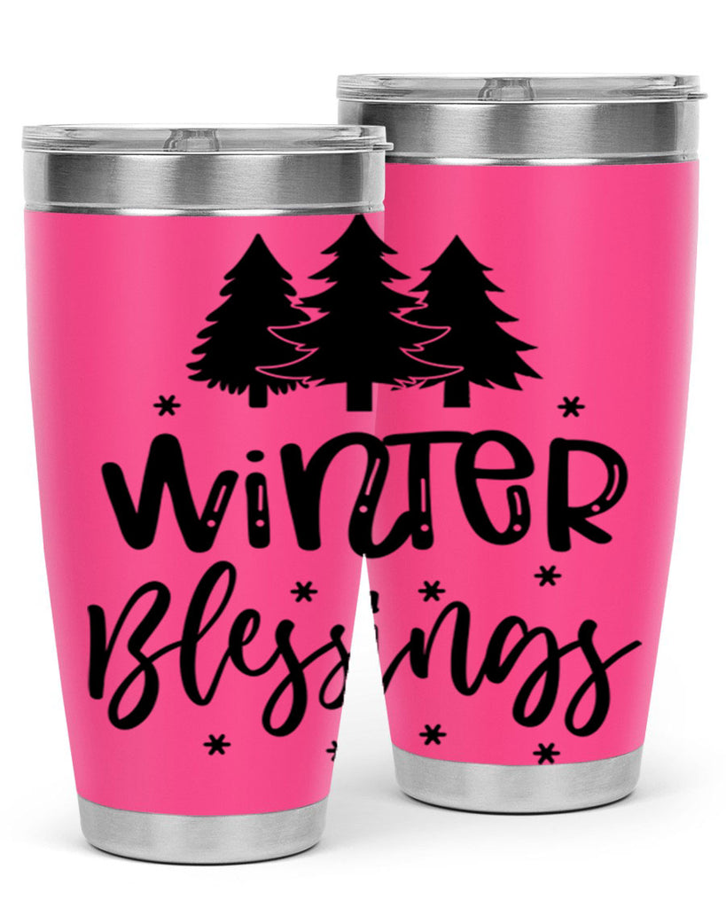 Winter Blessings 489#- winter- Tumbler