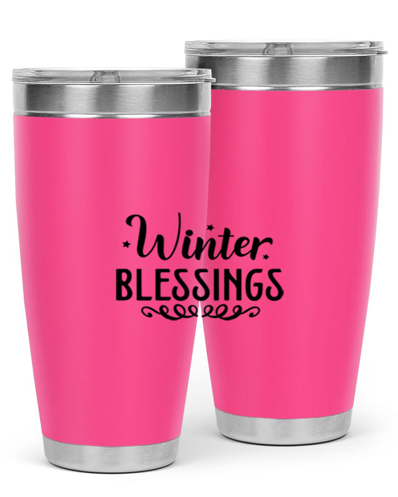 Winter Blessings 490#- winter- Tumbler