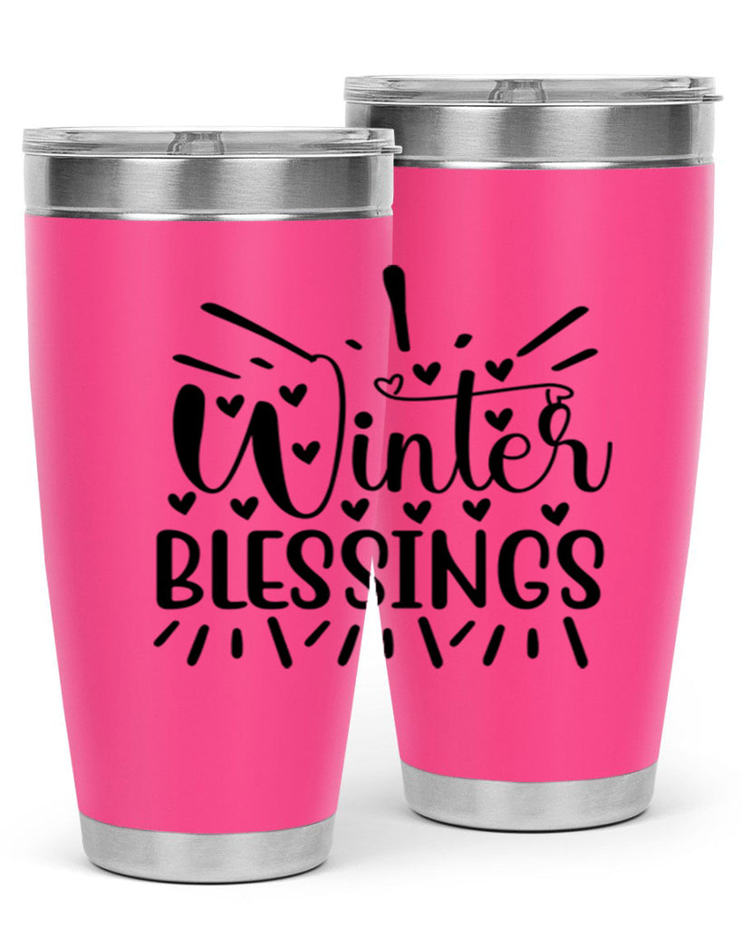 Winter Blessings 491#- winter- Tumbler