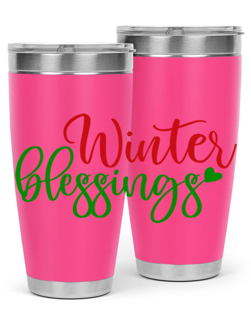 Winter Blessings 492#- winter- Tumbler