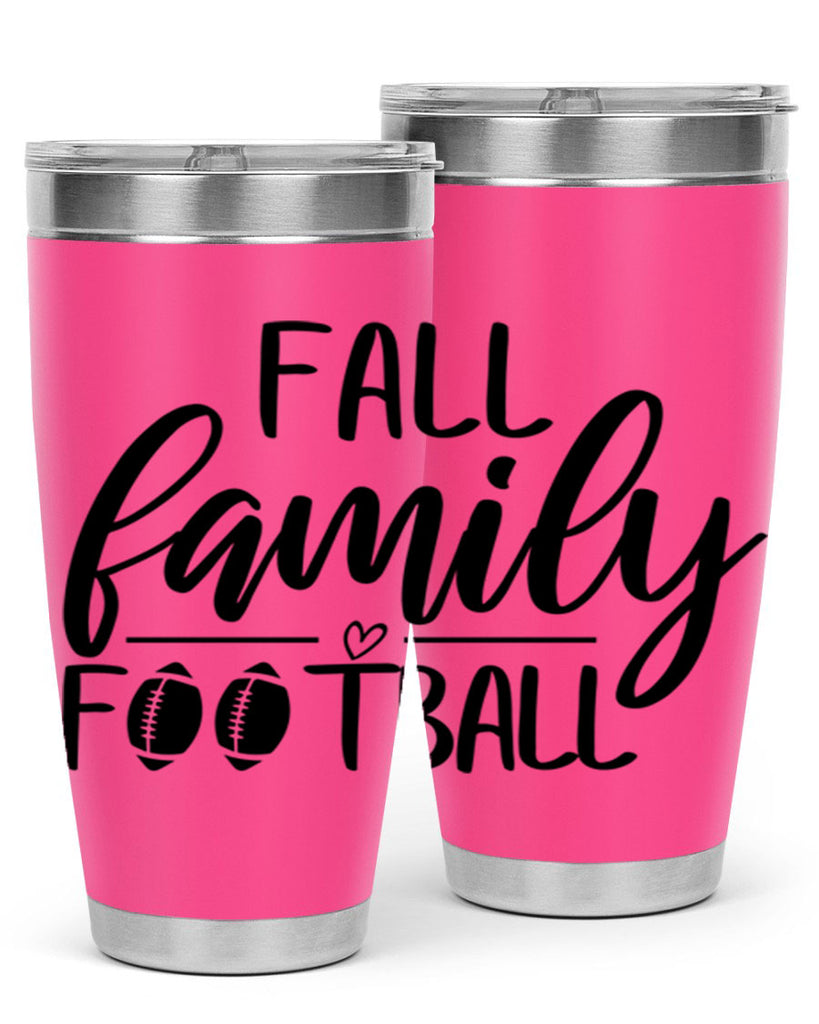 fall family football 100#- fall- Tumbler