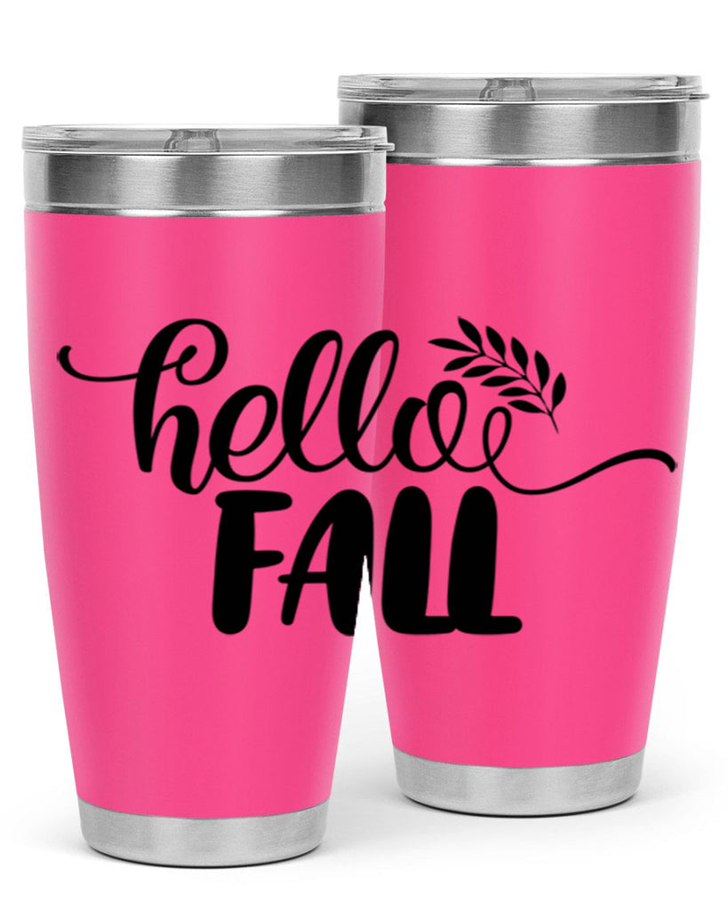 hello fall 54#- thanksgiving- Tumbler