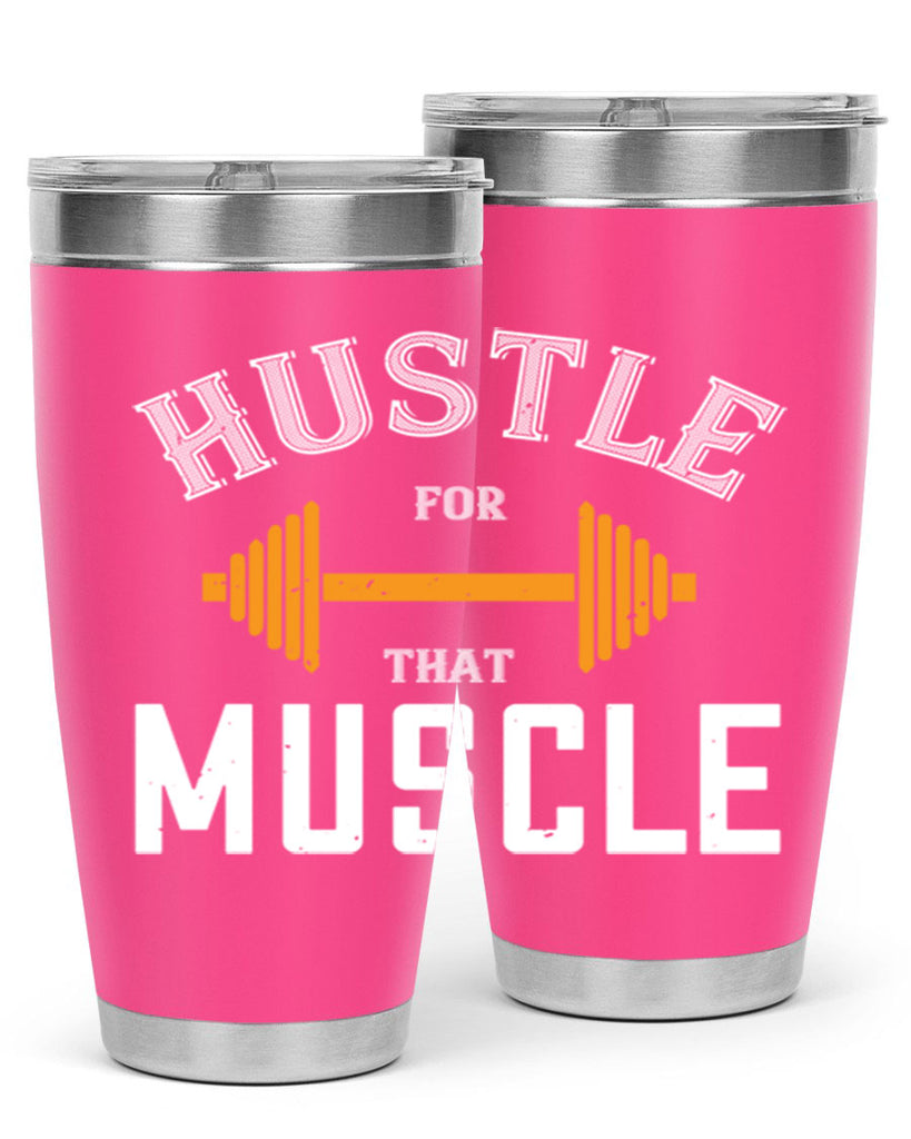 hustel for that muscle 92#- gym- Tumbler