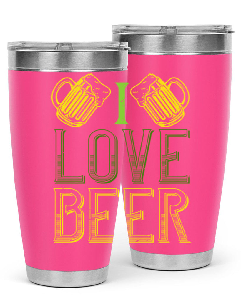 i love beer Style 134#- St Patricks Day- Tumbler