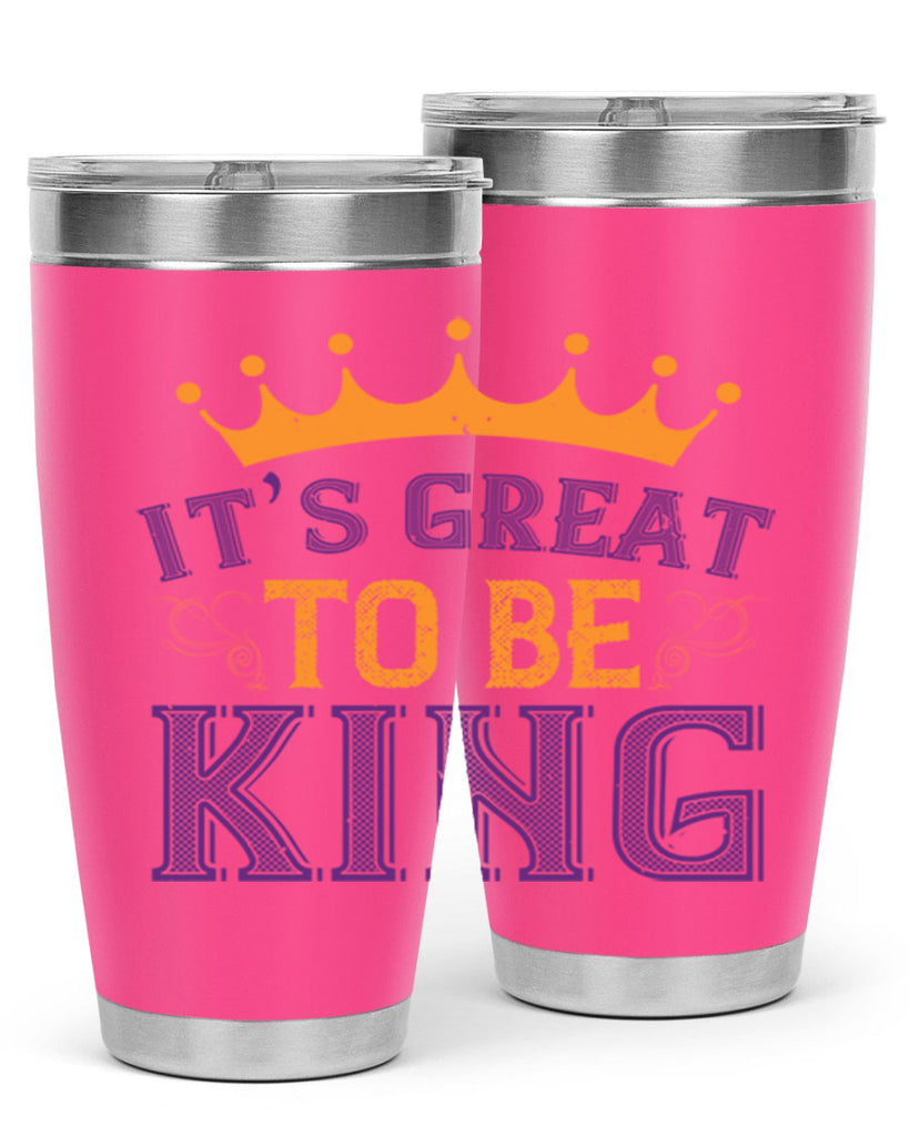 it’s great to be king 61#- mardi gras- Tumbler