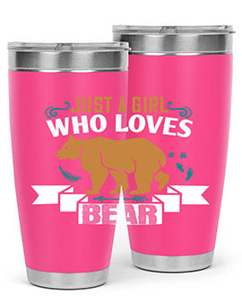 just a girl who loves bear 19#- Bears- Tumbler