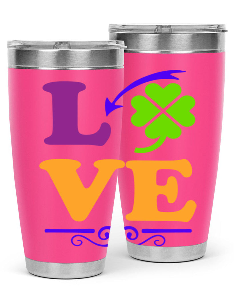 love 18#- mardi gras- Tumbler