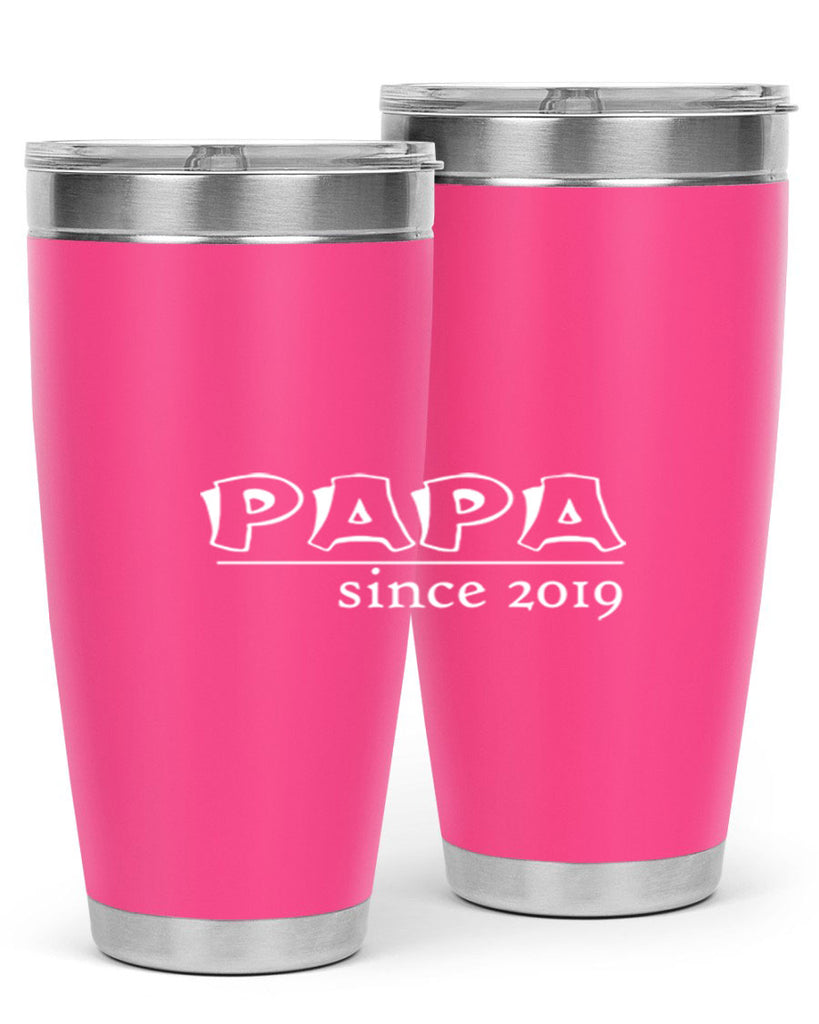 papa since 129#- grandpa - papa- Tumbler