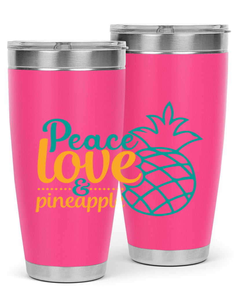peace love pineapple Style 82#- summer- Tumbler