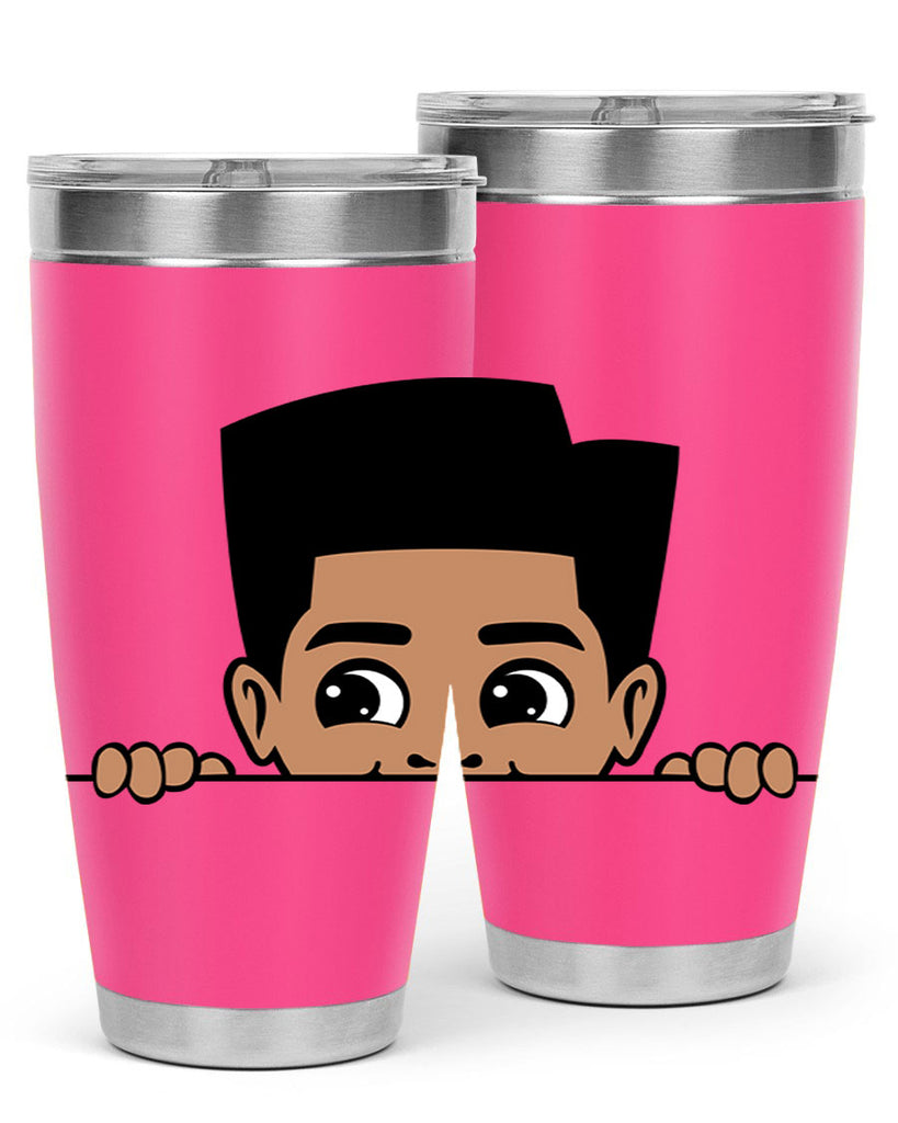 peekaboo boy 18#- black men - boys- tumbler