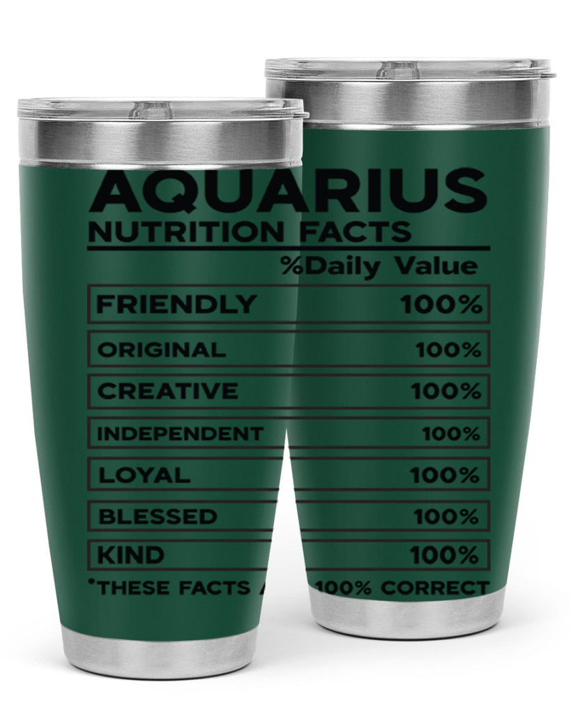 Aquarius Nutrition Facts 67#- zodiac- Tumbler
