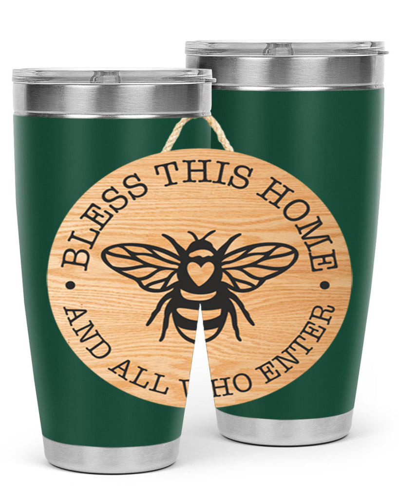 Bless this Home Bee Mockup58#- spring- Tumbler