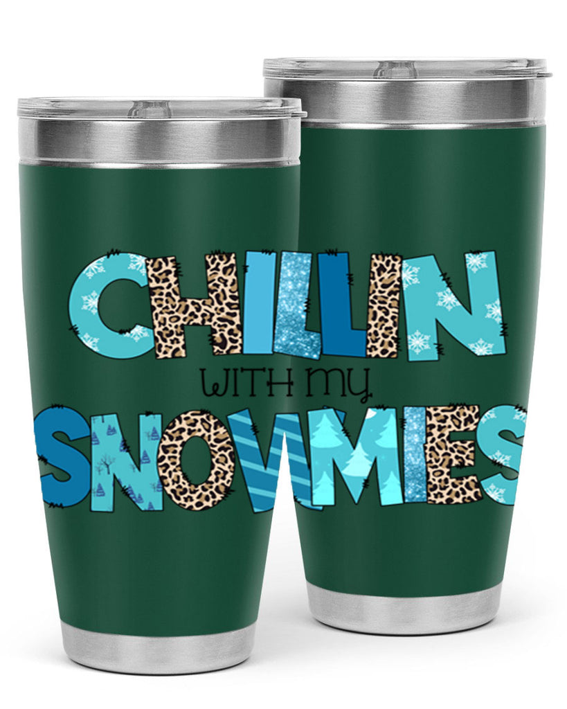 Chillin with my snowmies 43#- winter- Tumbler
