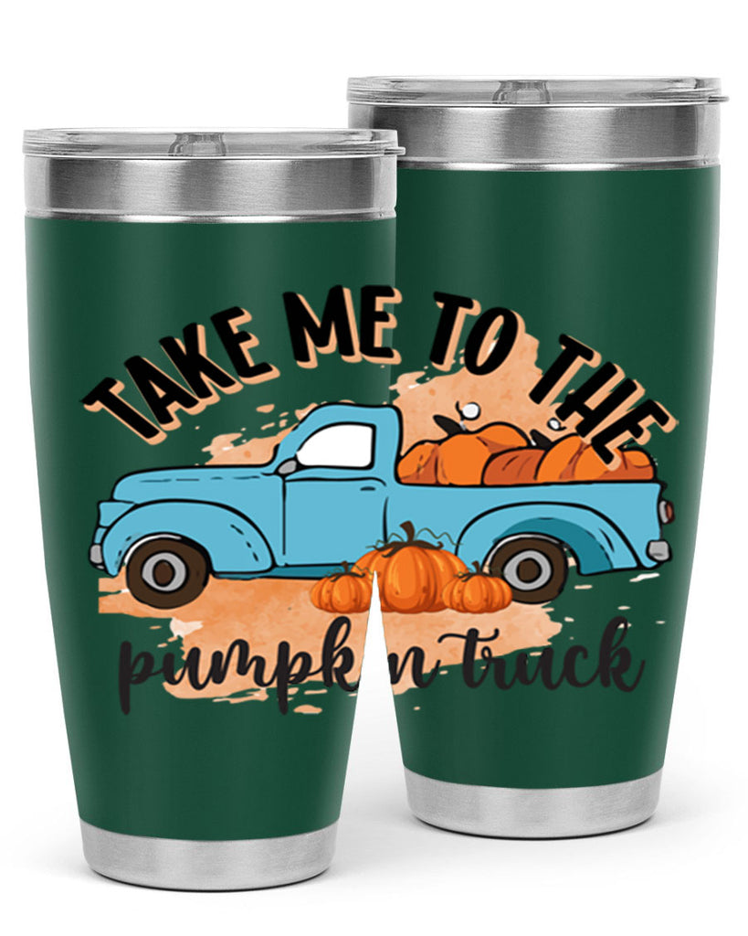 Fall Pumpkin Truck 128#- fall- Tumbler