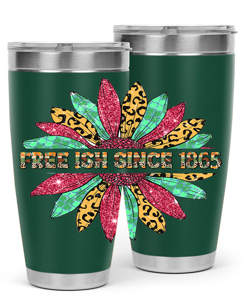 Freeish Since 1865 Sunflower Juneteenth 15#- Juneteenth- tumbler