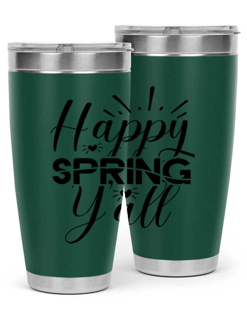 Happy Spring Y'all 165#- spring- Tumbler