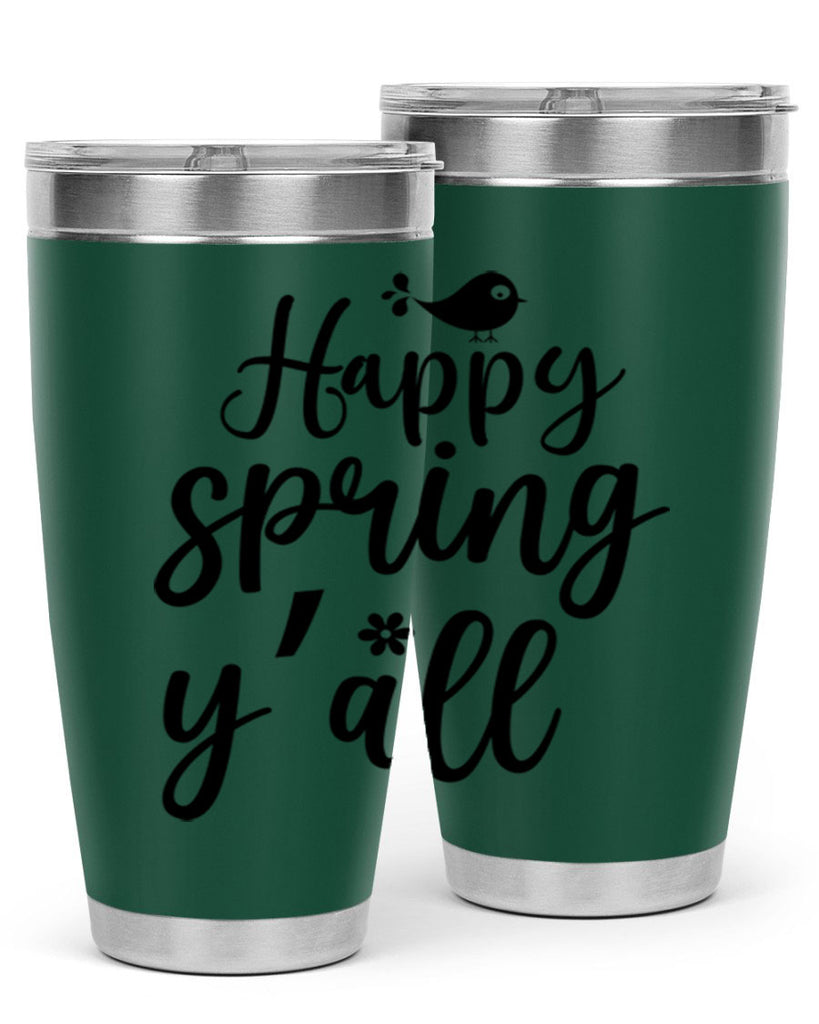 Happy Spring Y'all 167#- spring- Tumbler