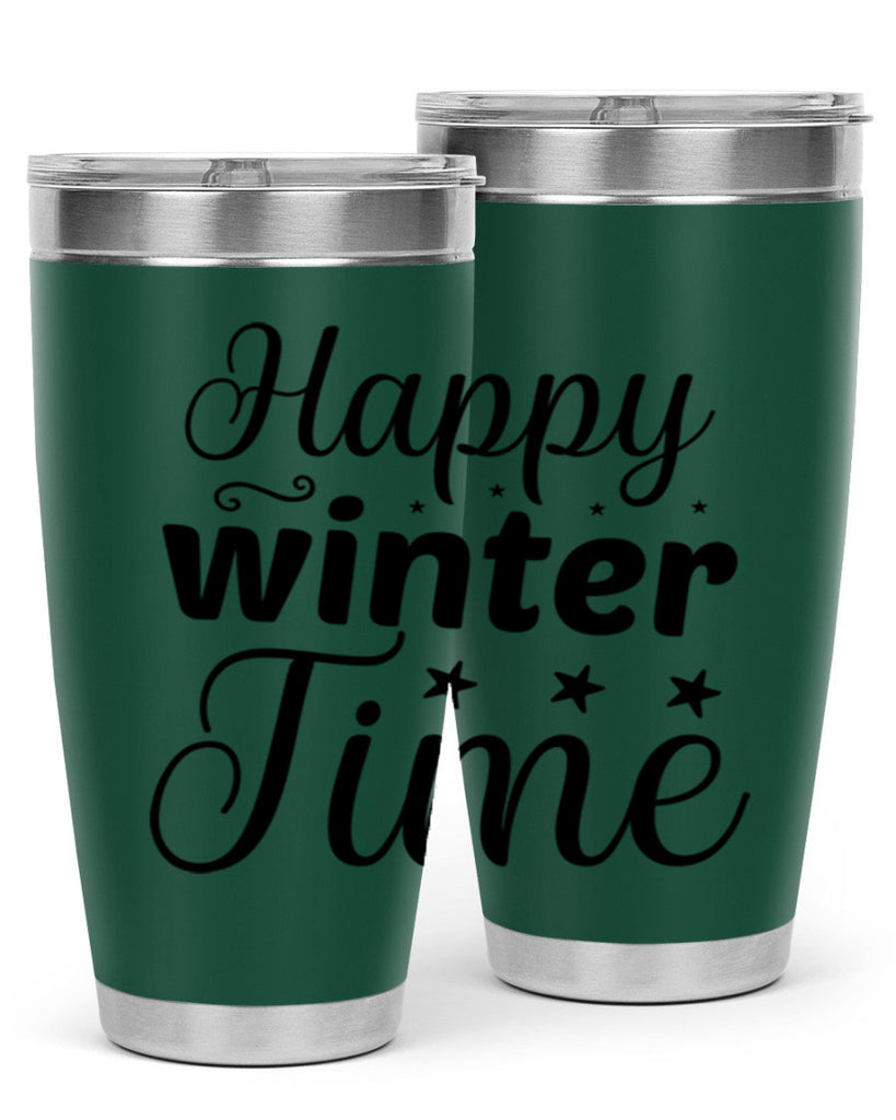 Happy Winter Time 133#- winter- Tumbler