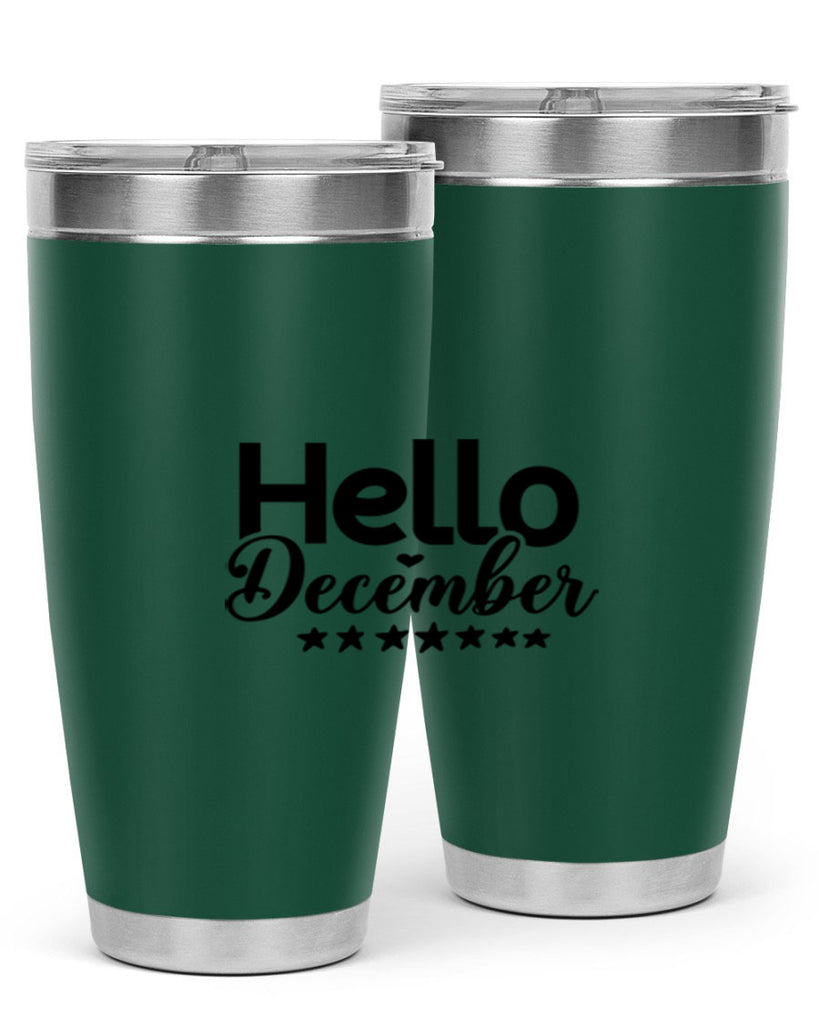 Hello December 156#- winter- Tumbler