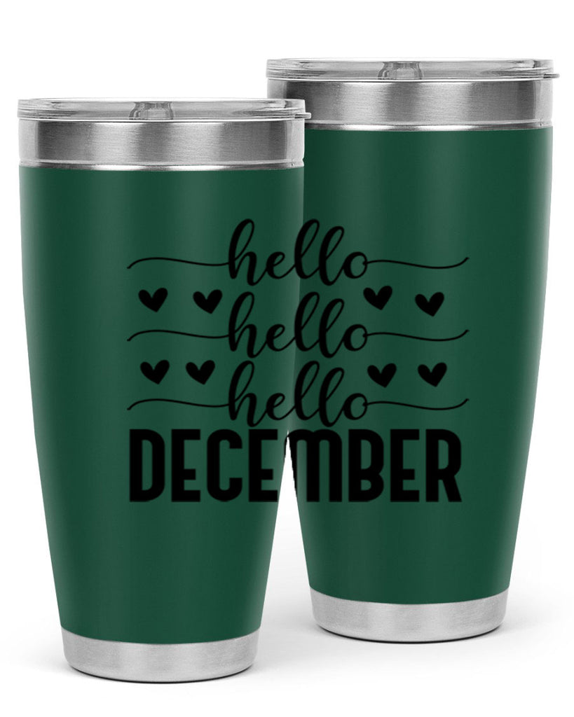 Hello December 157#- winter- Tumbler
