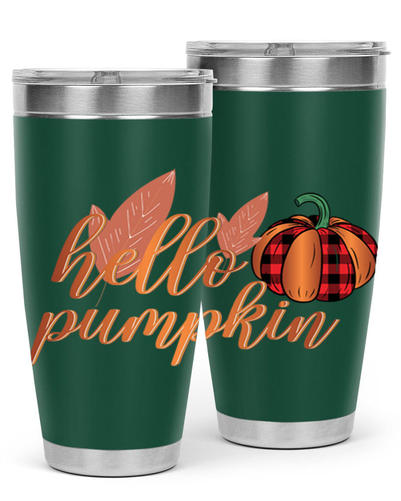 Hello Pumpkin 294#- fall- Tumbler