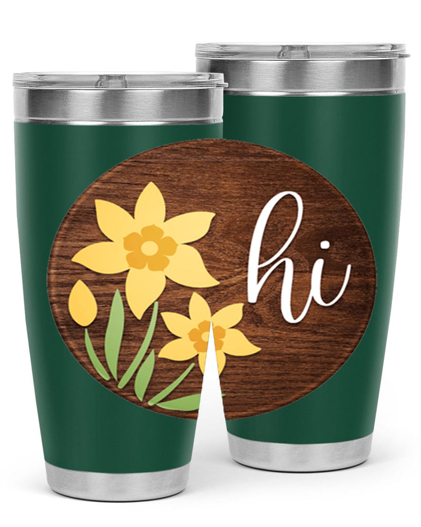 Hi daffodil flower Mockup235#- spring- Tumbler
