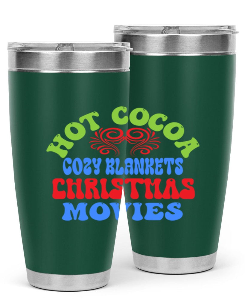 Hot cocoa cozy blankets christmas movies 210#- winter- Tumbler