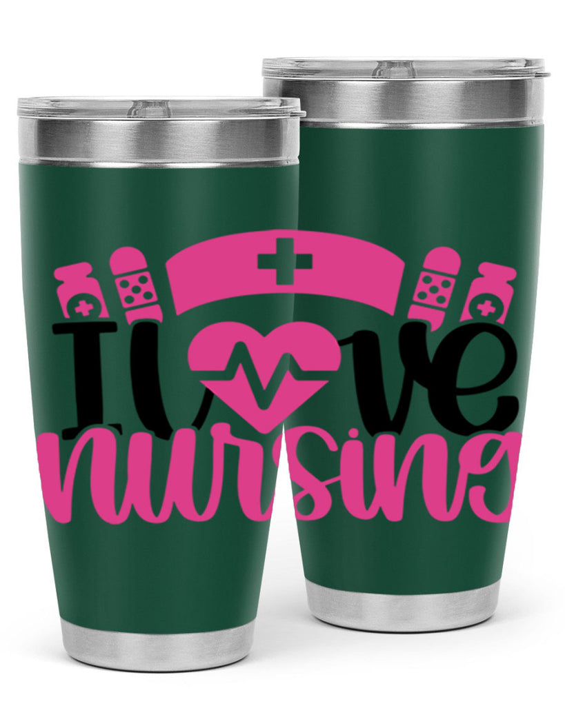 I Love Nursing Style Style 171#- nurse- tumbler