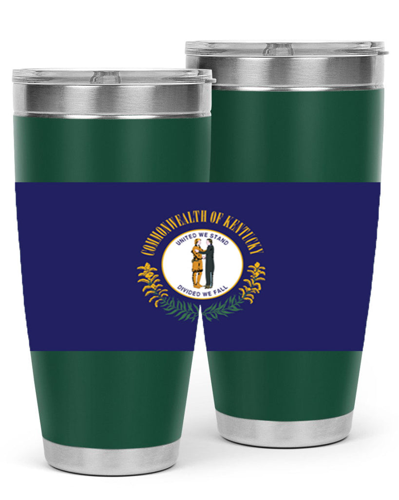 Kentucky 35#- Us Flags- Tumbler