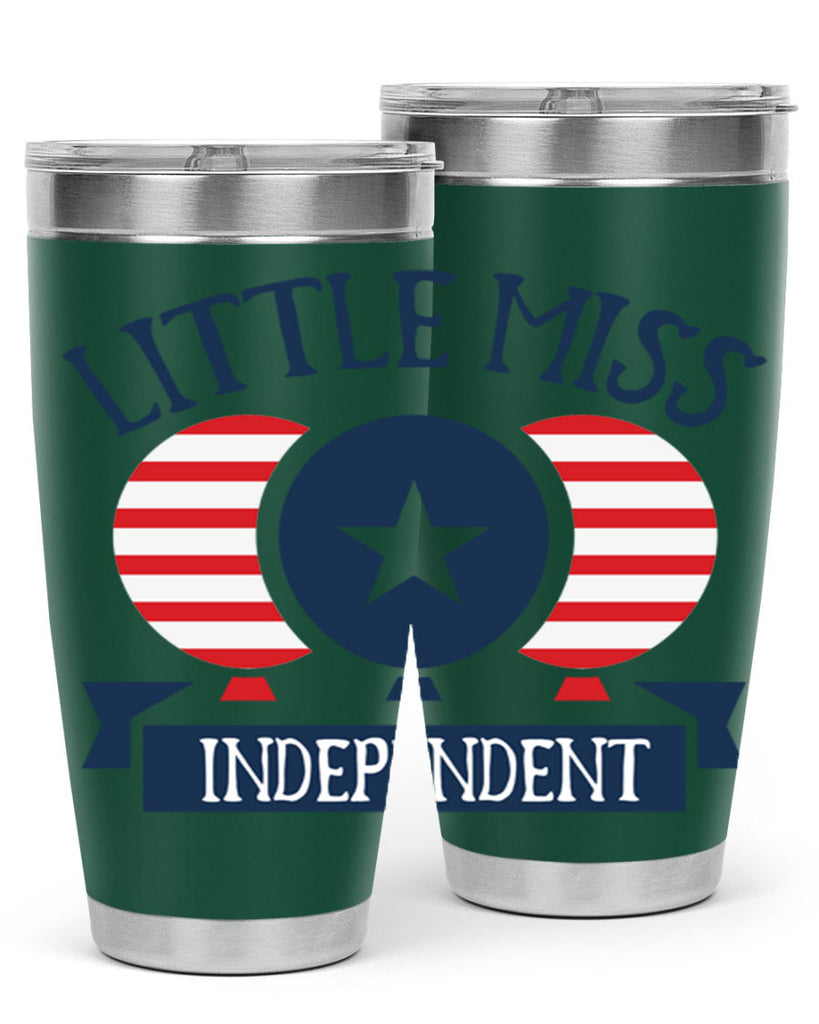 Little miss independent Style 80#- Fourt Of July- Tumbler