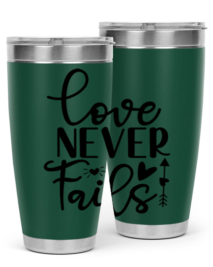 Love Never Fails 309#- winter- Tumbler