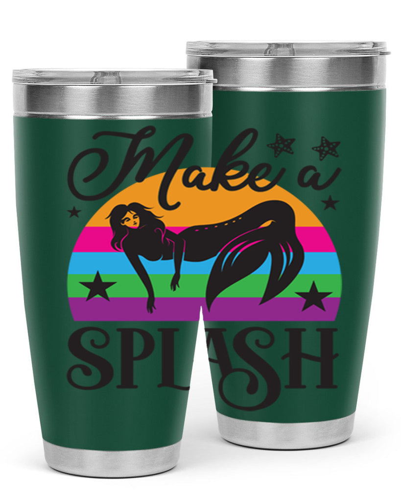 Make a splash 313#- mermaid- Tumbler