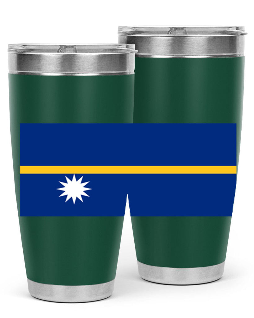 Nauru 77#- world flags- Tumbler