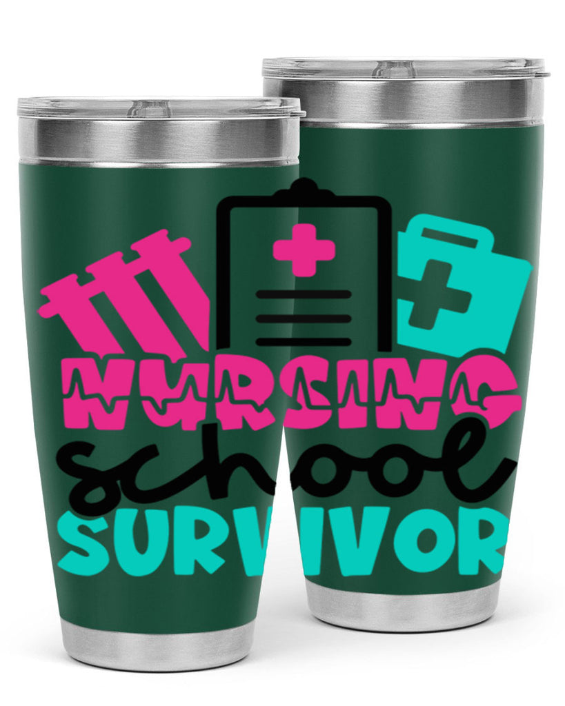 Nursing School Survivor Style Style 62#- nurse- tumbler