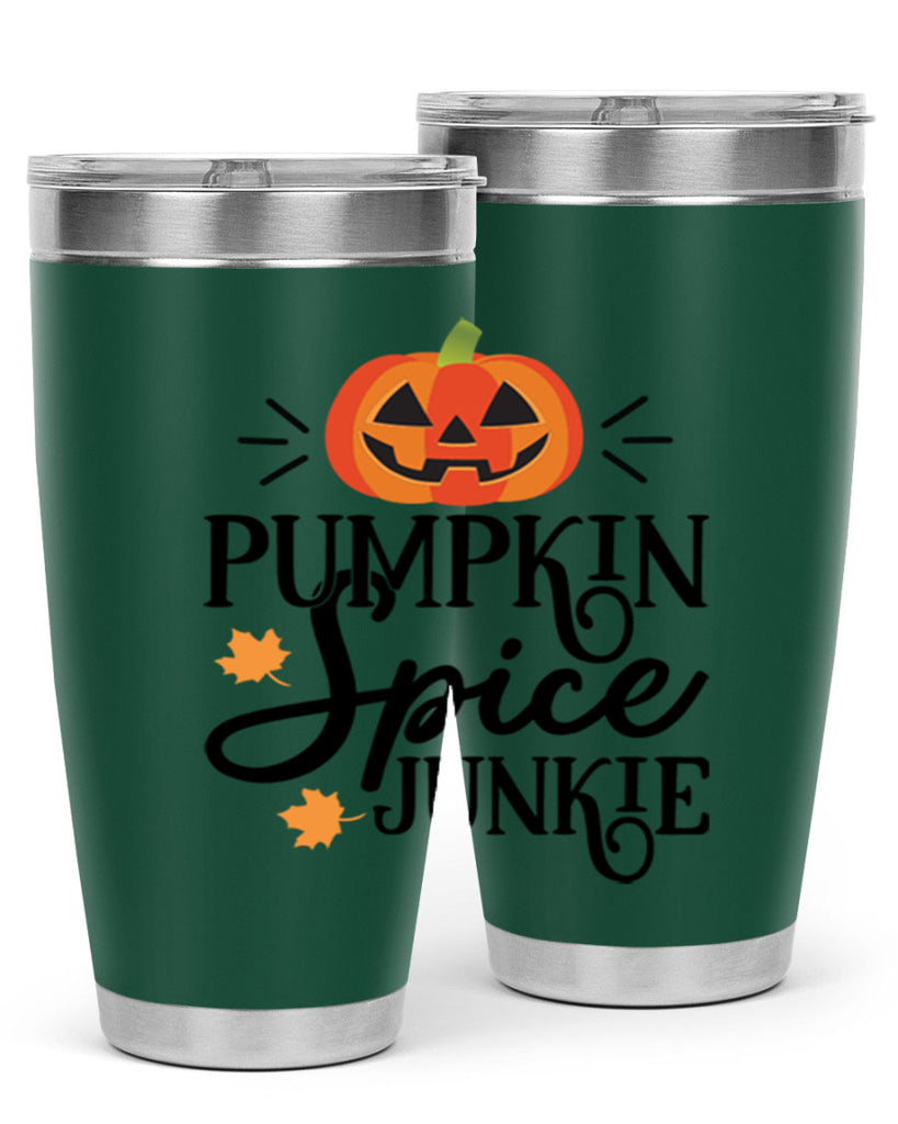Pumpkinspicejunkie 568#- fall- Tumbler