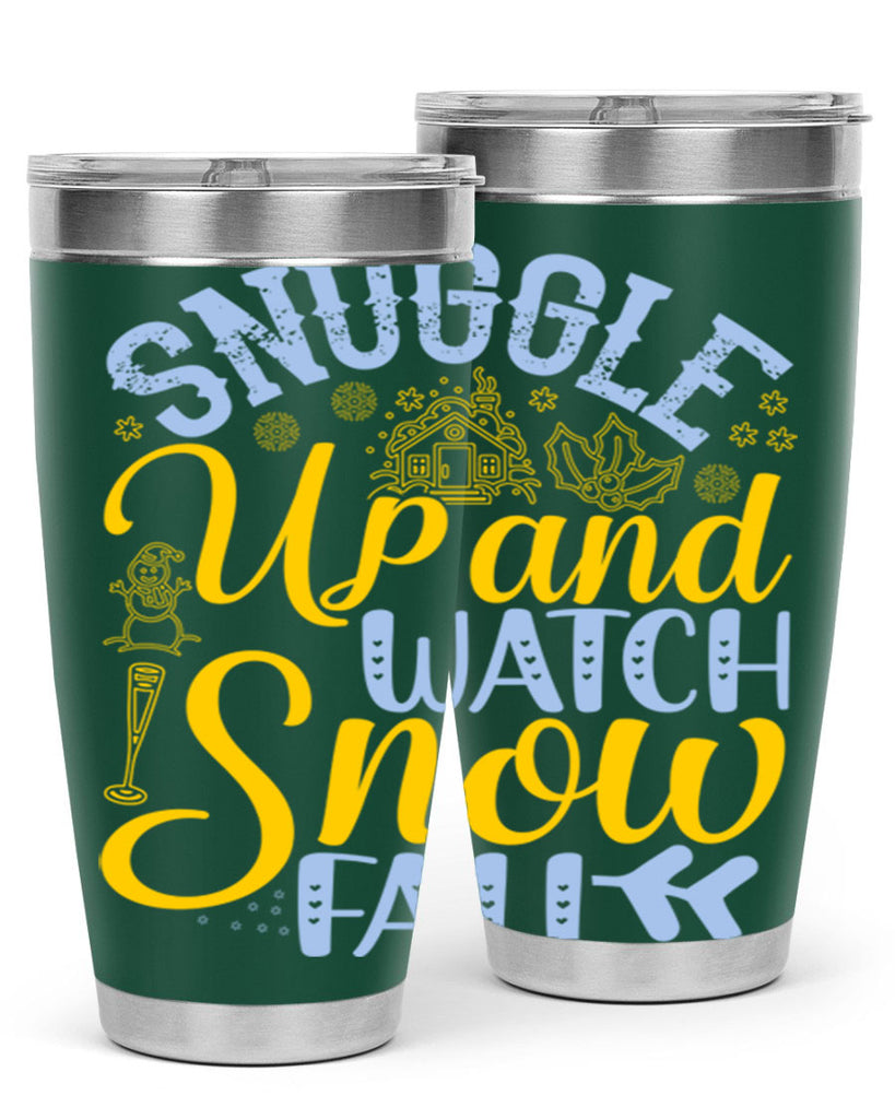 Snuggle up and watch snow fall385#- winter- Tumbler