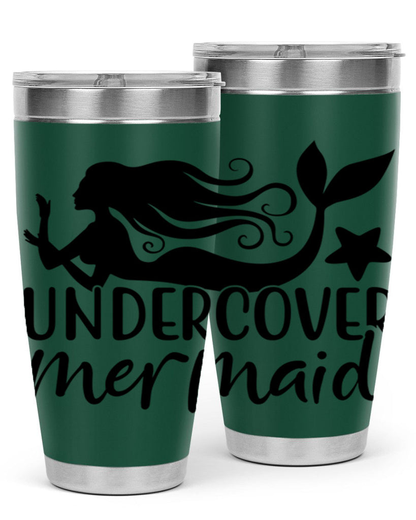 Undercover mermaid 657#- mermaid- Tumbler