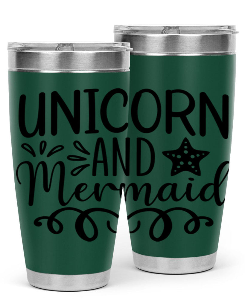 Unicorn And Mermaid 658#- mermaid- Tumbler