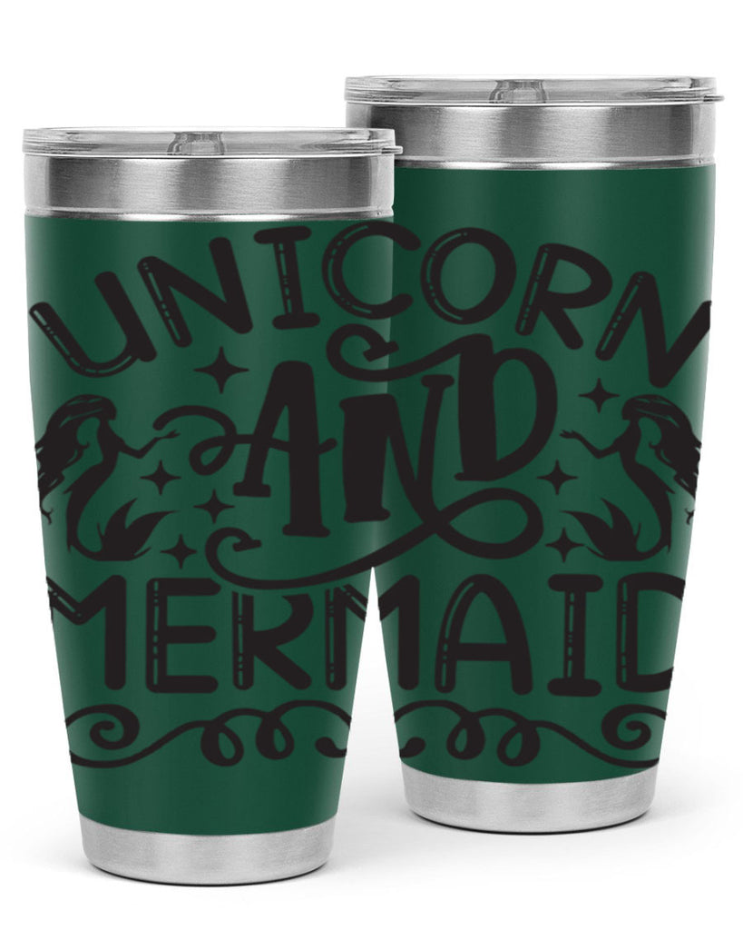 Unicorn and mermaid 660#- mermaid- Tumbler