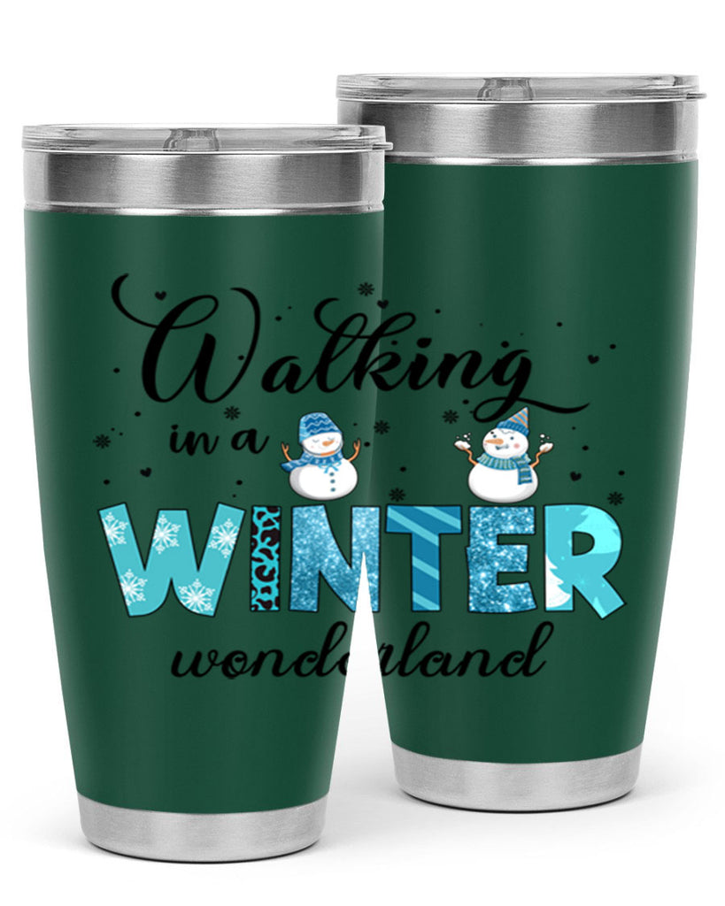 Walking in a winter wonderland 443#- winter- Tumbler
