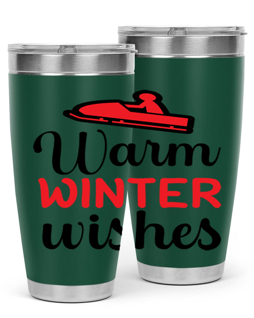 Warm winter wishes 452#- winter- Tumbler