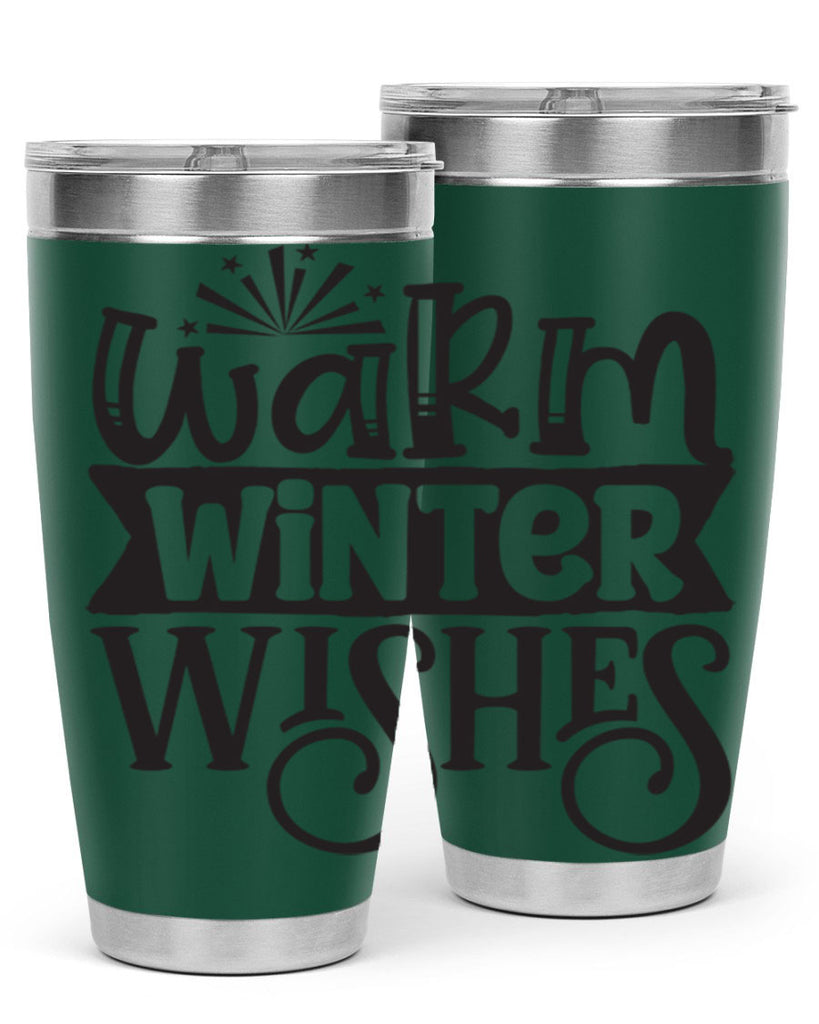 Warm winter wishes 462#- winter- Tumbler