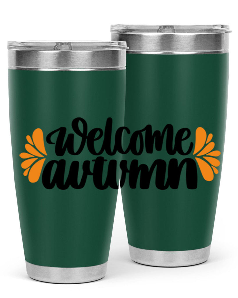 Welcome Autumn 513#- fall- Tumbler