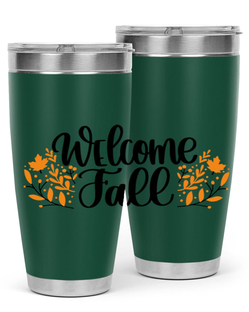 Welcome Fall 515#- fall- Tumbler